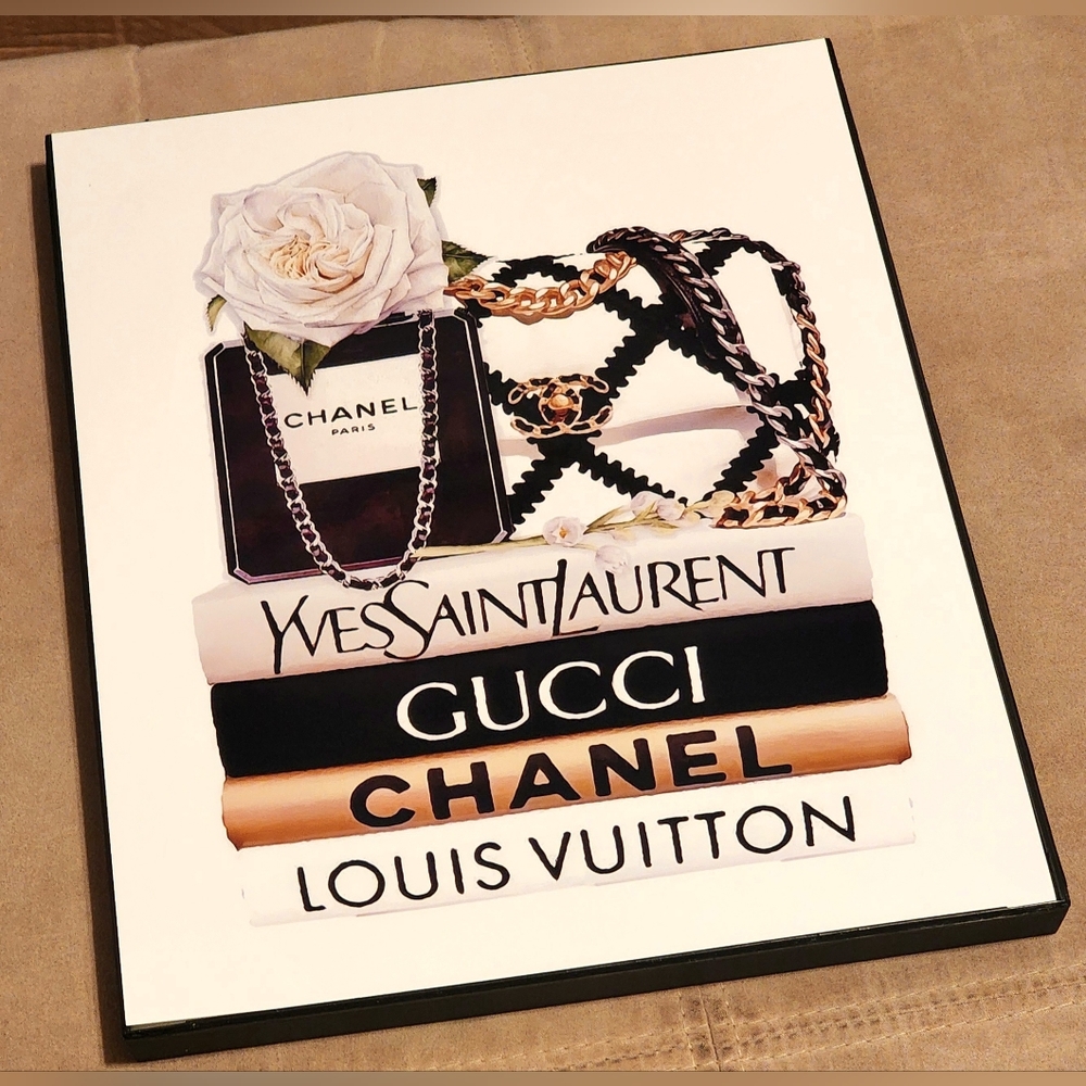 Designer inspired 8 1/2"x11" Framed Wall Art